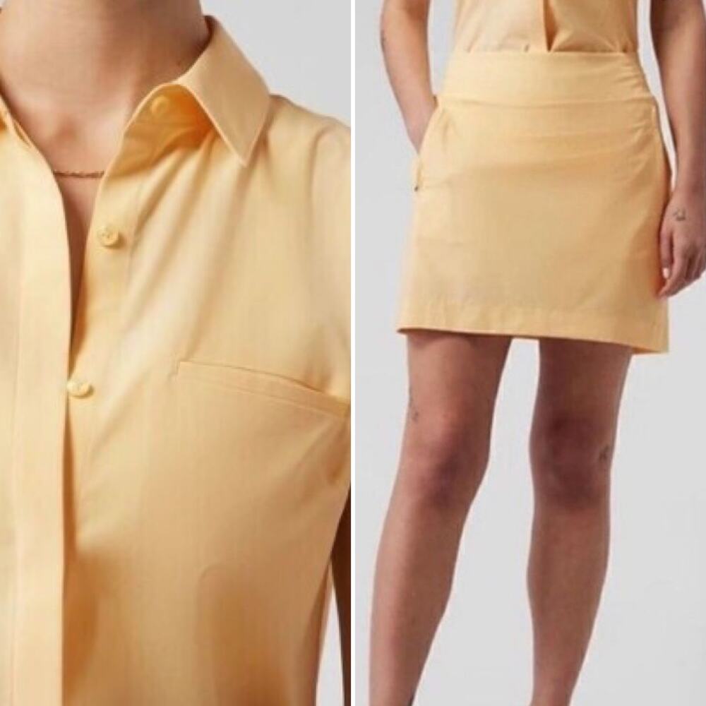Athleta Urbanite II Tank & Brooklyn Light Pull On Pocket Skort